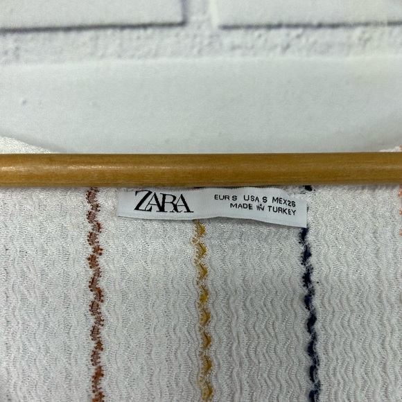 Zara V Neck Striped lightweight dress size small - Picture 3 of 8